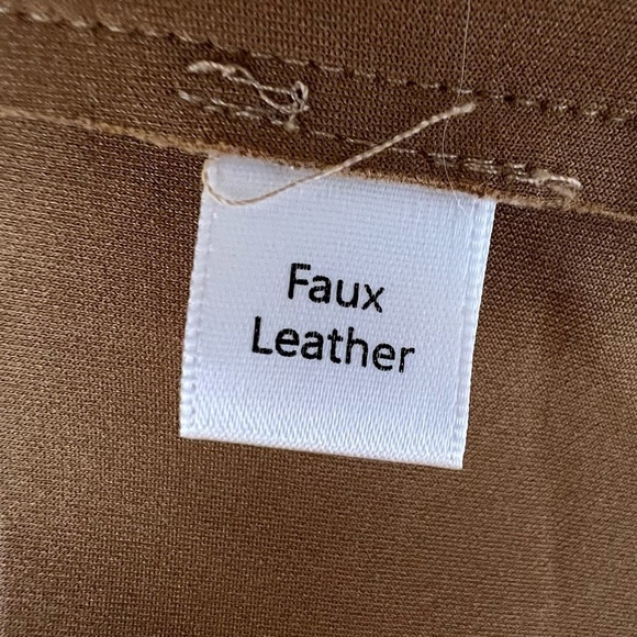 Joan Vass Womens M Soft Faux Suede Cardigan Carmel Long Coat Minimalistic - Picture 5 of 9